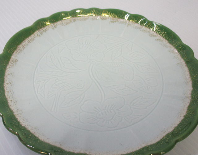 陶器　菊丸皿の模様